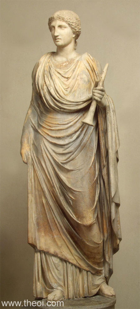 Muse Euterpe | Greco-Roman marble statue C2nd A.D. | State Hermitage Museum, Saint Petersburg