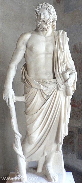 Asclepius | Greco-Roman marble statue | Palazzo Altemps National Roman Museum, Rome