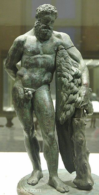 Heracles Hercules Type Farnese | Greco-Roman bronze statuette C1st A.D. | Musée du Louvre, Paris