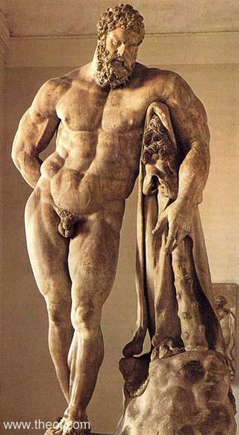Heracles Farnese Hercules | Greco-Roman marble statue from Rome C3rd A.D. | Naples National Archaeological Museum