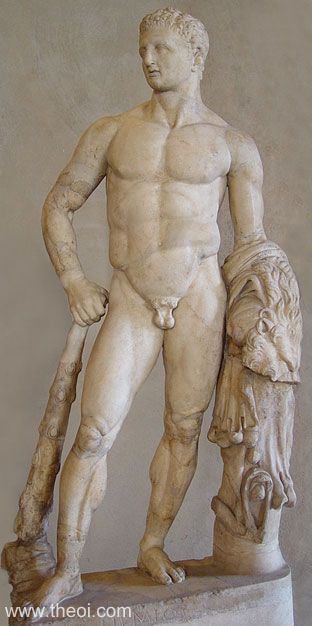 Heracles-Hercules | Greco-Roman marble statue | Palazzo Altemps National Roman Museum, Rome