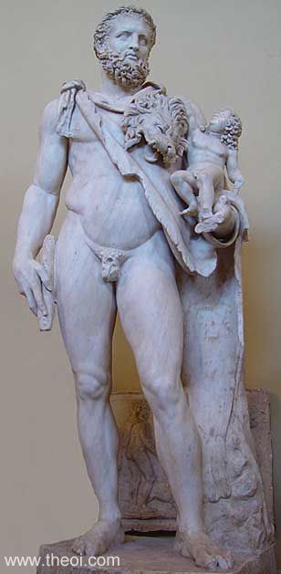 Heracles-Hercules | Greco-Roman marble statue | Palazzo Altemps National Roman Museum, Rome