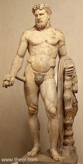 Heracles-Hercules | Greco-Roman marble statue C1st A.D. | State Hermitage Museum, Saint Petersburg