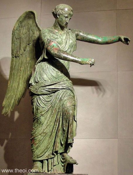 Nike of Brescia or Vittoria Alata | Greco-Roman bronze statue C1st B.C. | Santa Giulia City Museum, Brescia