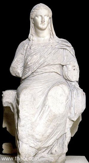 Demeter of Cnidus | Greek statue from Cnidus C4th B.C. | British Museum, London