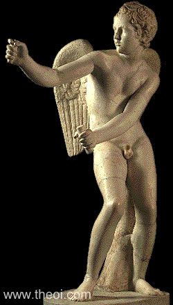 Eros of Thespia |Greco-Roman marble statue C2nd A.D. | Pio-Clementino Museum, Vatican Museums