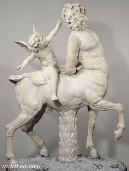 Centaur and Eros | Greco-Roman marble statue from Rome C1st-2nd A.D. | Musée du Louvre, Paris