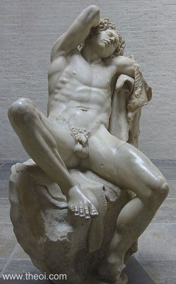 Barberini Faun | Greco-Roman marble statue from Mausoleum of Hadrian | Glyptothek, Munich