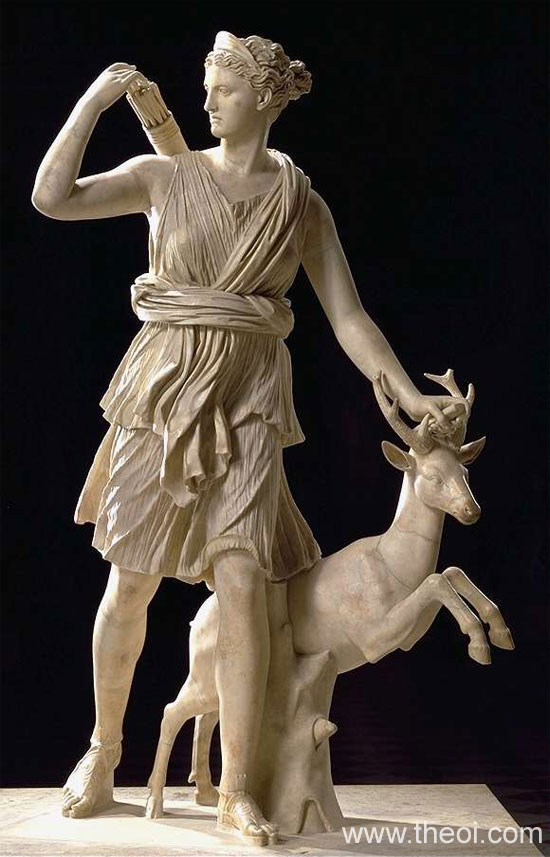 Greek God Artemis Statue