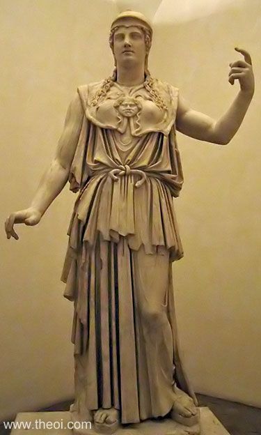 Athena Type Parthenos | Greco-Roman marble statue | National Roman Museum, Rome