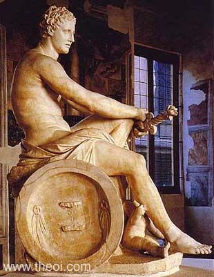 Ares Mars Ludovisi | Greco-Roman marble statue | Palazzo Altemps National Roman Museum, Rome