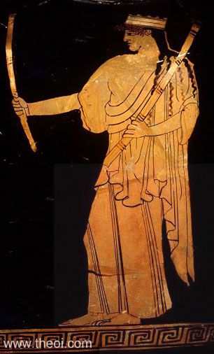 Hecate | Athenian red-figure neck amphora C5th B.C. | University of Mississippi Museum, Oxford