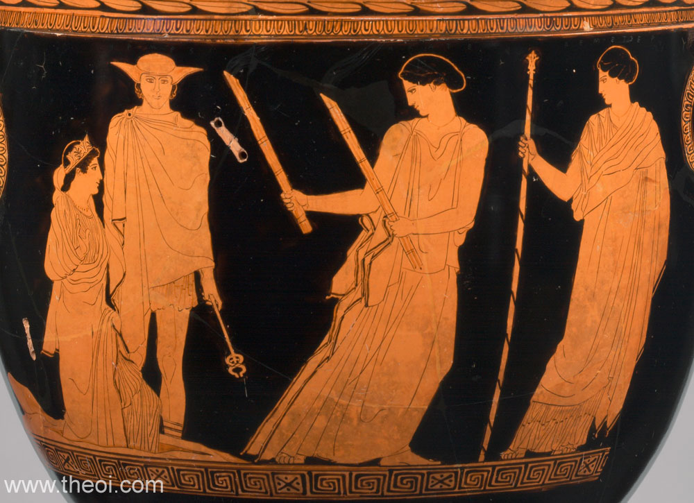 The Return of Persephone | Athenian red-figure bell krater C5th B.C. | Metropolitan Museum of Art, New York