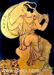 Aura nymph | Athenian red-figure vase C5th B.C.