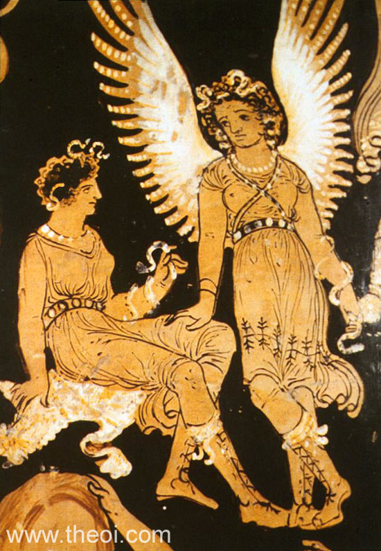 Erinyes | Apulian red figure vase painting