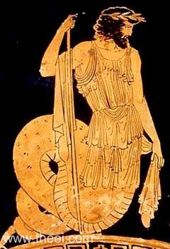 Cecrops King of Athens | Athenian red-figure kylix C5th B.C. | Antikensammlung, Berlin