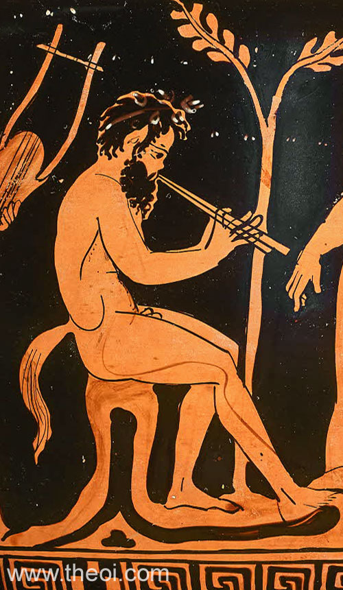 Marsyas | Attic red figure vase painting