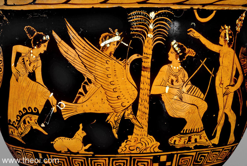Apollo, Marsyas and the Muses | Athenian red-figure bell krater C4th B.C. | British Museum, London