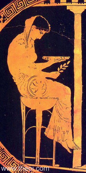 Themis | Attic red figure vase painting