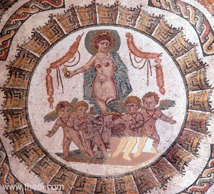 Aphrodite-Venus & Erotes | Greco-Roman mosaic