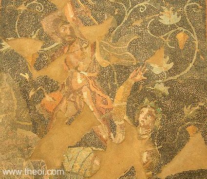 Lycurgus & Ambrosia | Greek mosaic