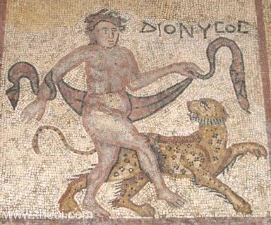 Dionysus and panther | Greco-Roman mosaic | British Museum, London