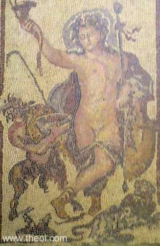Dionysus-Bacchus & Pan | Greco-Roman mosaic