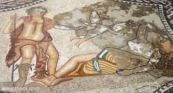 Dionysus and Ariadne | Greco-Roman mosaic from Volabilis | Archaeological Site of Volubilis