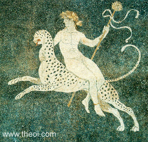 Dionysus Riding Panther | Greek mosaic