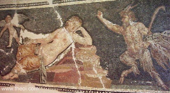 Pan & Nymph | Greco-Roman mosaic