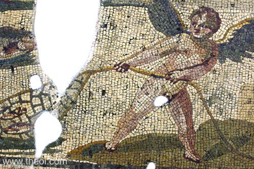 Eros Fishing - Ancient Greco-Roman Mosaic