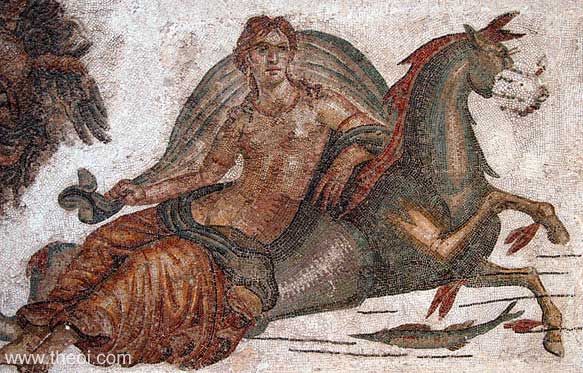 Nereid Riding Hippocamp | Greco-Roman mosaic