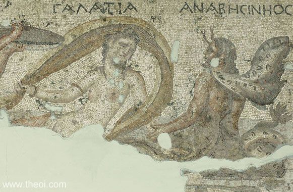 Nereid Galatia & Anaresineos | Greco-Roman mosaic
