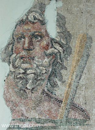 Oceanus | Greco-Roman mosaic from Antioch A.D. | Hatay Archaeology Museum, Antakya