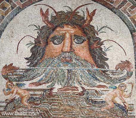 Pontus the Sea | Greco-Roman mosaic | Bardo Museum, Tunis
