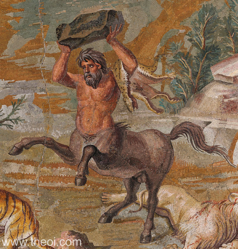 Centaur | Greco-Roman mosaic from Hadrian's Palace C2nd A.D. | Altes Museum, Berlin