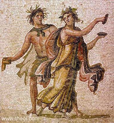 Satyr & Maenad | Greco-Roman mosaic
