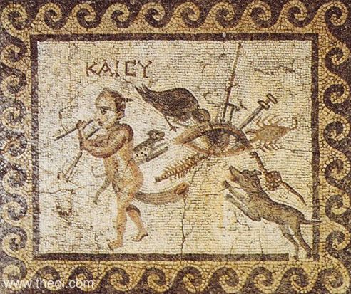 Cacodaemon & Evil Eye | Greco-Roman mosaic