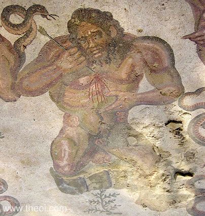 Wounded Gigante | Greco-Roman mosaic