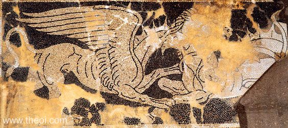 Griffin & Horse | Greek mosaic
