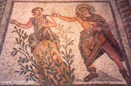 Daphne & Apollo | Greco-Roman mosaic