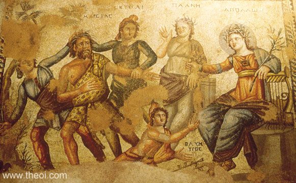 Apollo & Marsyas | Greco-Roman mosaic