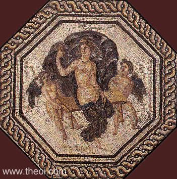 Aphrodite-Venus as Friday | Greco-Roman mosaic from Orbe C3rd A.D. | Roman Villa of Orbe-Boscéaz