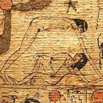 Uranus God of the Sky | Papyrus depiction of Uranus' Egyptian counterpart Nut