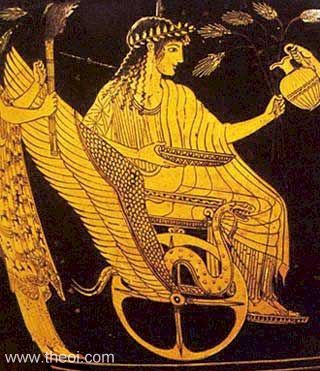 Triptolemus | Athenian red-figure skyphos C5th B.C. | British Museum, London
