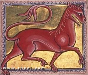 Leucrocotta | Aberdeen Bestiary manuscript (1200) | Aberdeen University Library