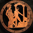 Thumbnail Theseus, Athena, Minotaur